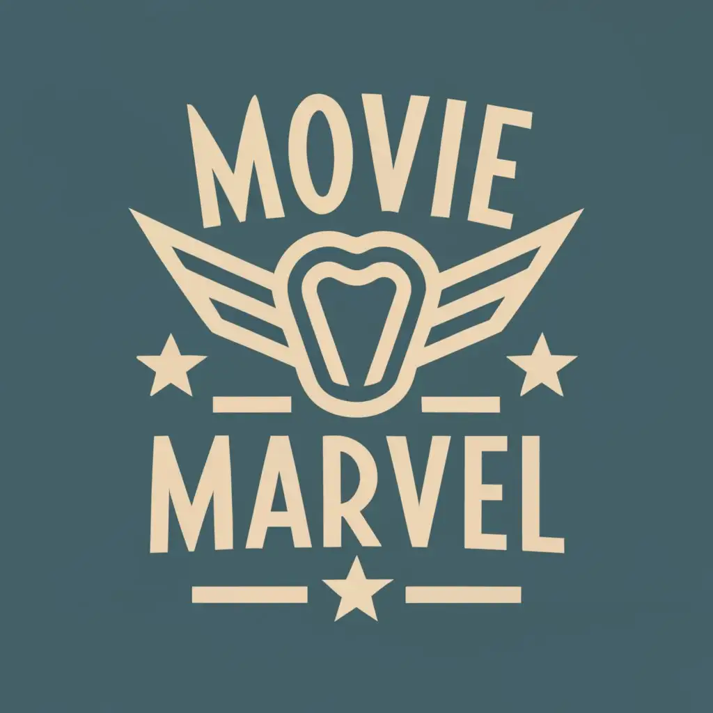 logo, unique style , with the text "movie marvel", typography, be used in Medical Dental industry