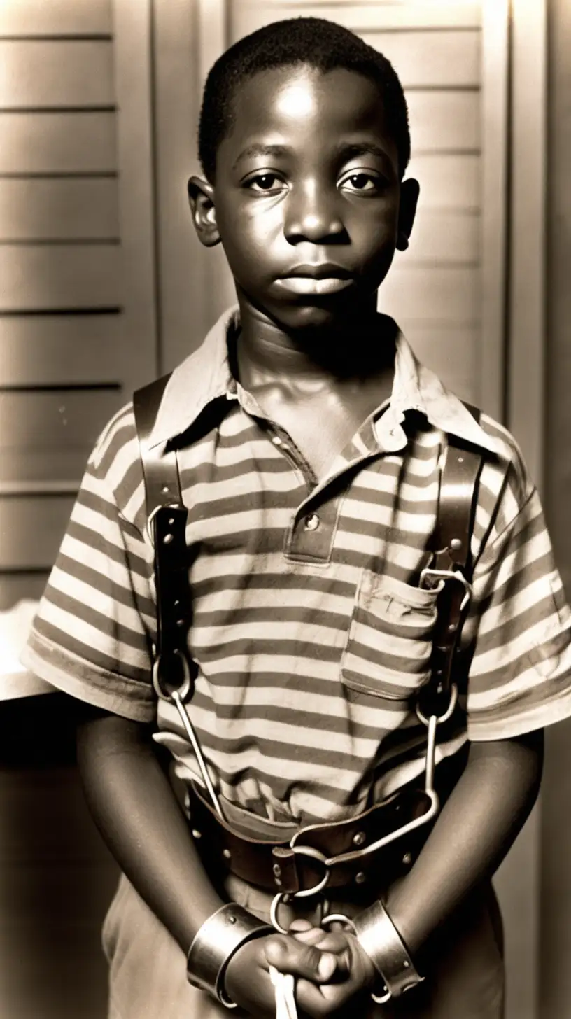 George Junius Stinney Jr in Handcuffs Tragic Portrait of Injustice