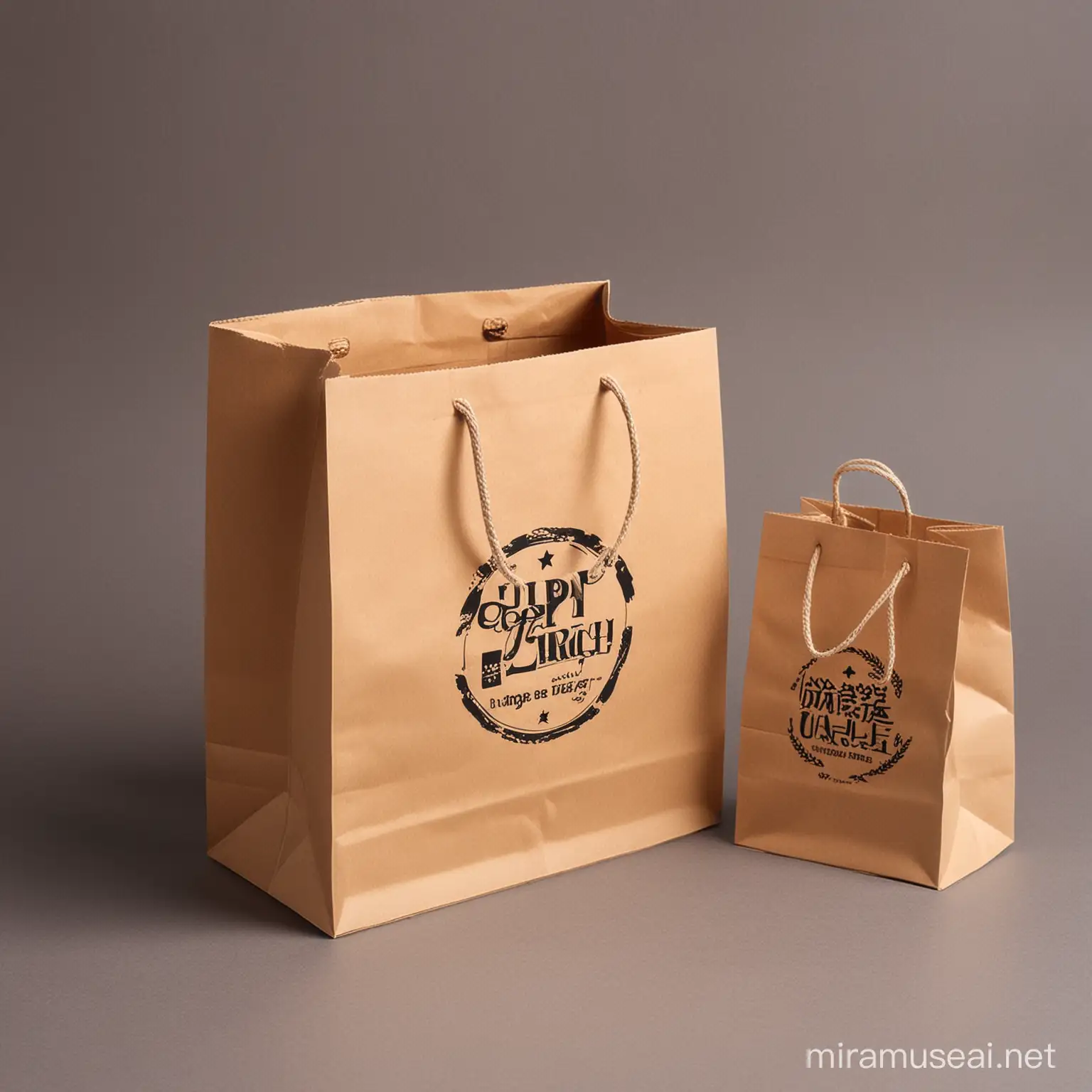 Creative Paper Bag Box and Printing Design