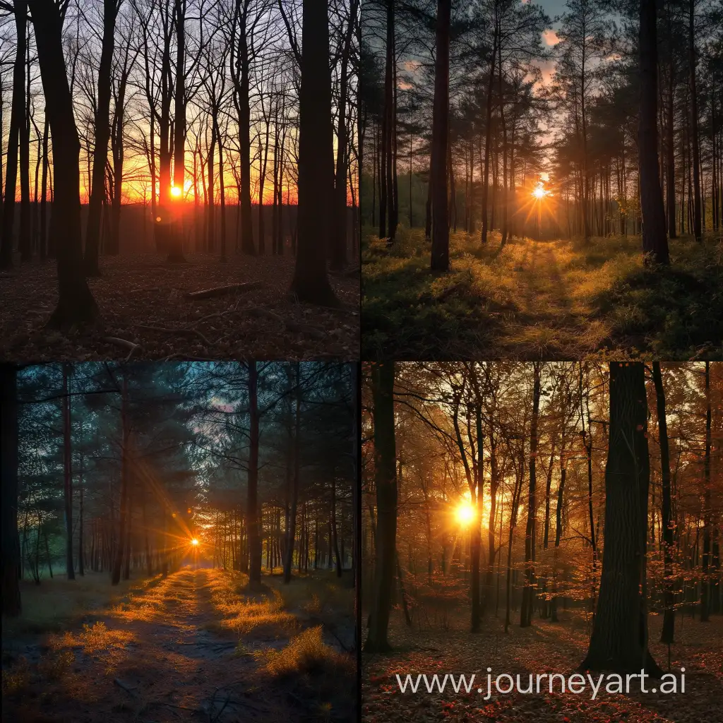 Tranquil-Sunset-in-the-Woods
