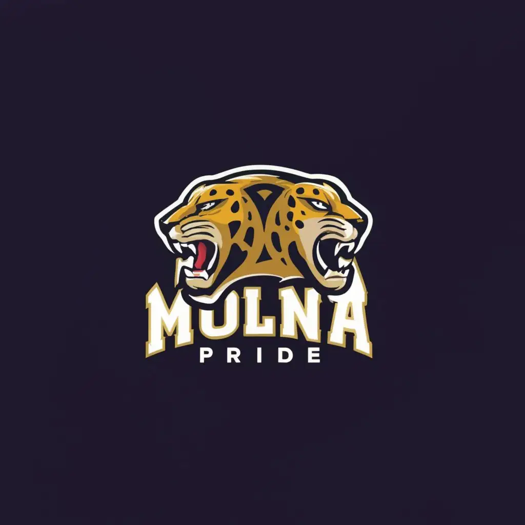 a logo design,with the text "Molina PRIDE", main symbol:Jaguar,Moderate,be used in Education industry,clear background