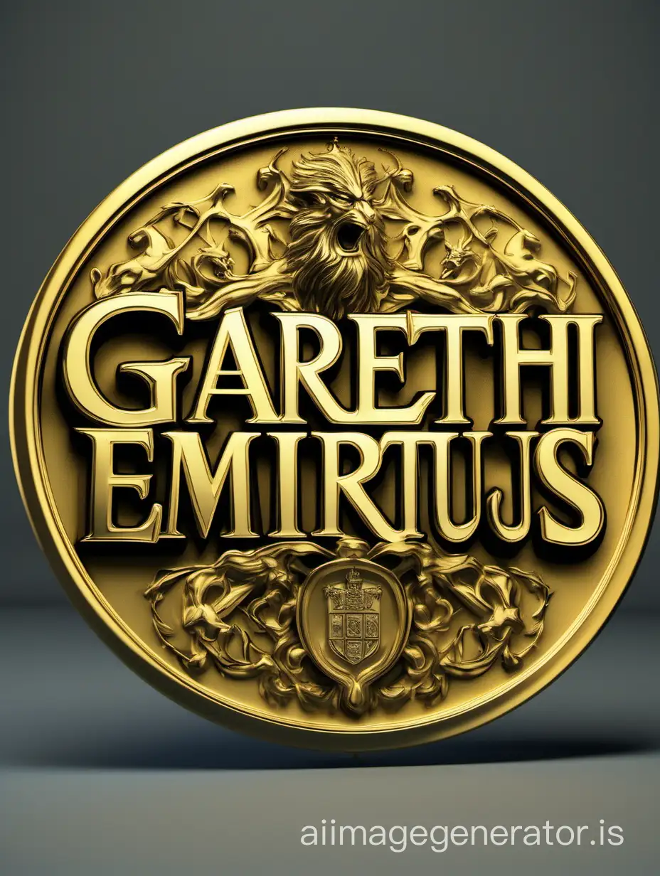 Luxurious-Gold-Logo-Plate-for-Gareth-Emiritus-II