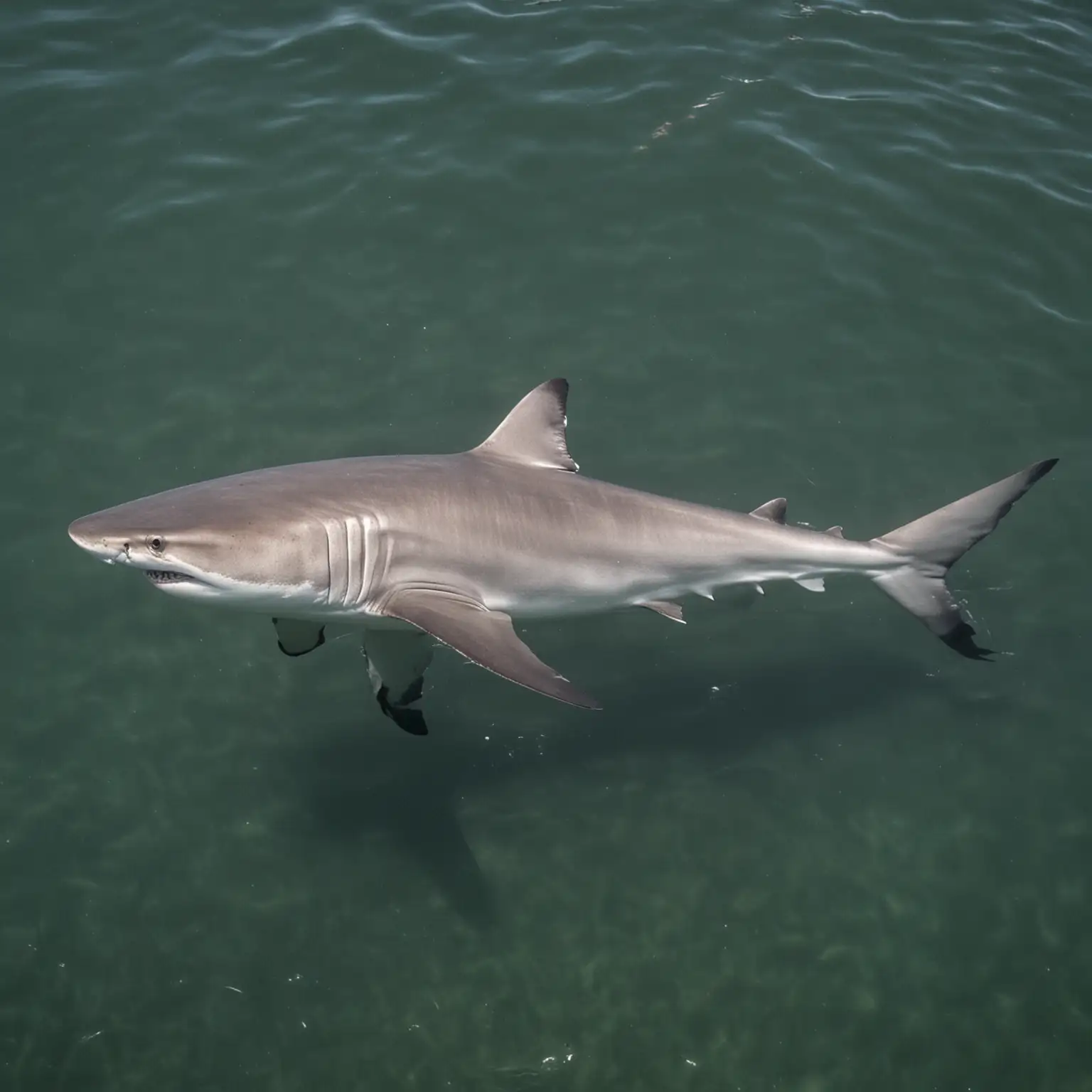 A Shark in a freshwater river