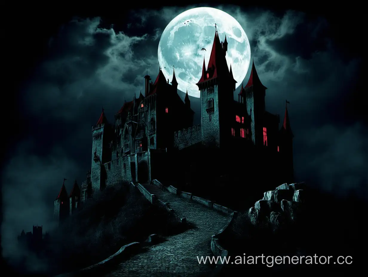 Enchanting-Night-at-Bram-Stokers-Castle-under-the-Full-Moon-with-Dracula