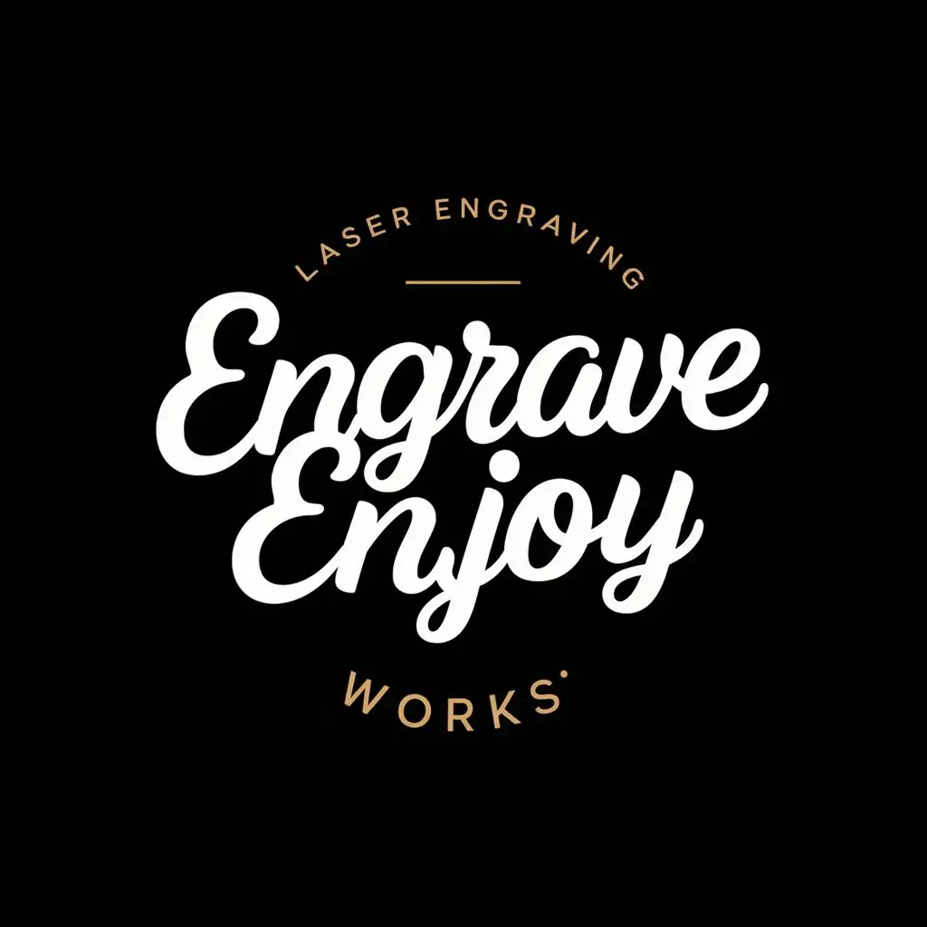 LOGO-Design-for-Design-Engrave-Enjoy-Laser-Engraving-Works-Typography