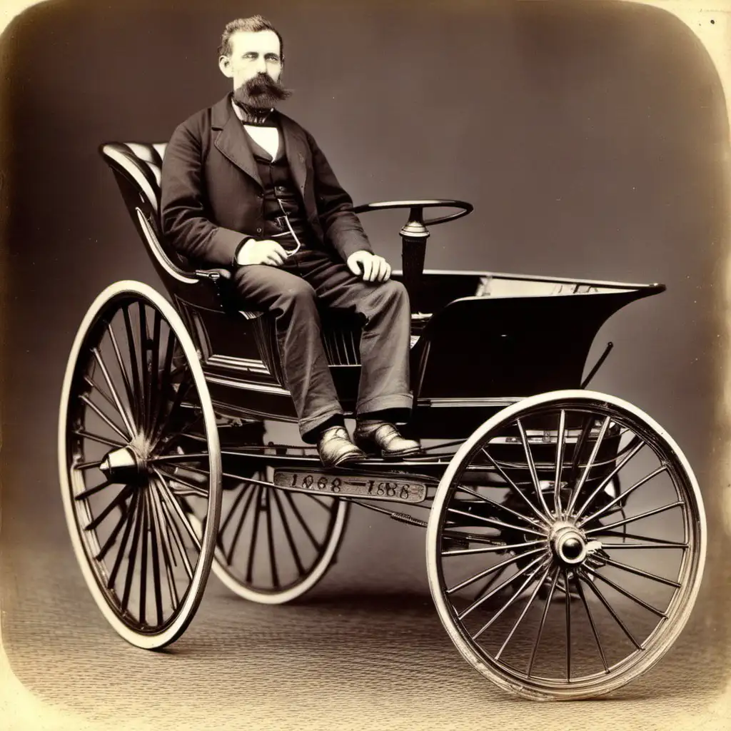 Historic Moment Introduction of the First Car by Benz in 1886