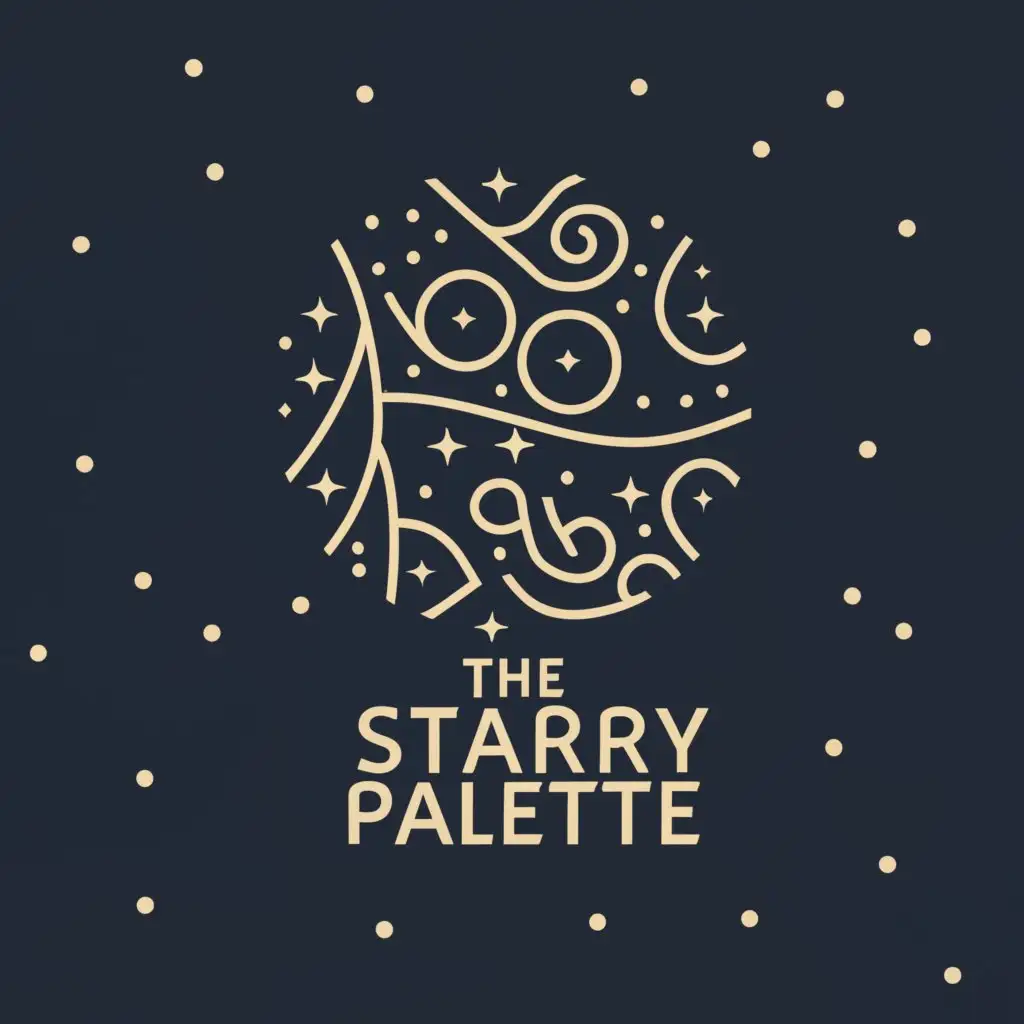 a logo design,with the text "The Starry Palette ", main symbol:palette,Moderate,clear background