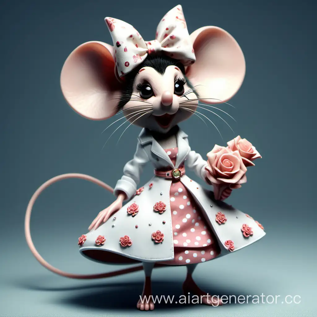 Fashionable-Mom-Mouse-Stylish-and-Beautiful-Rodent-Fashionista
