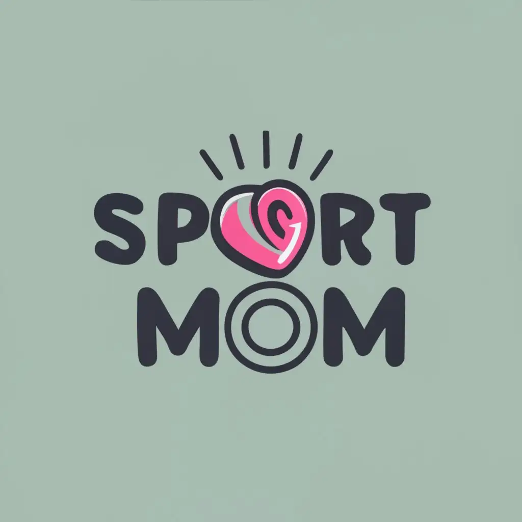 logo, sport mom, with the text "sport mom", typography, be used in Sports Fitness industry