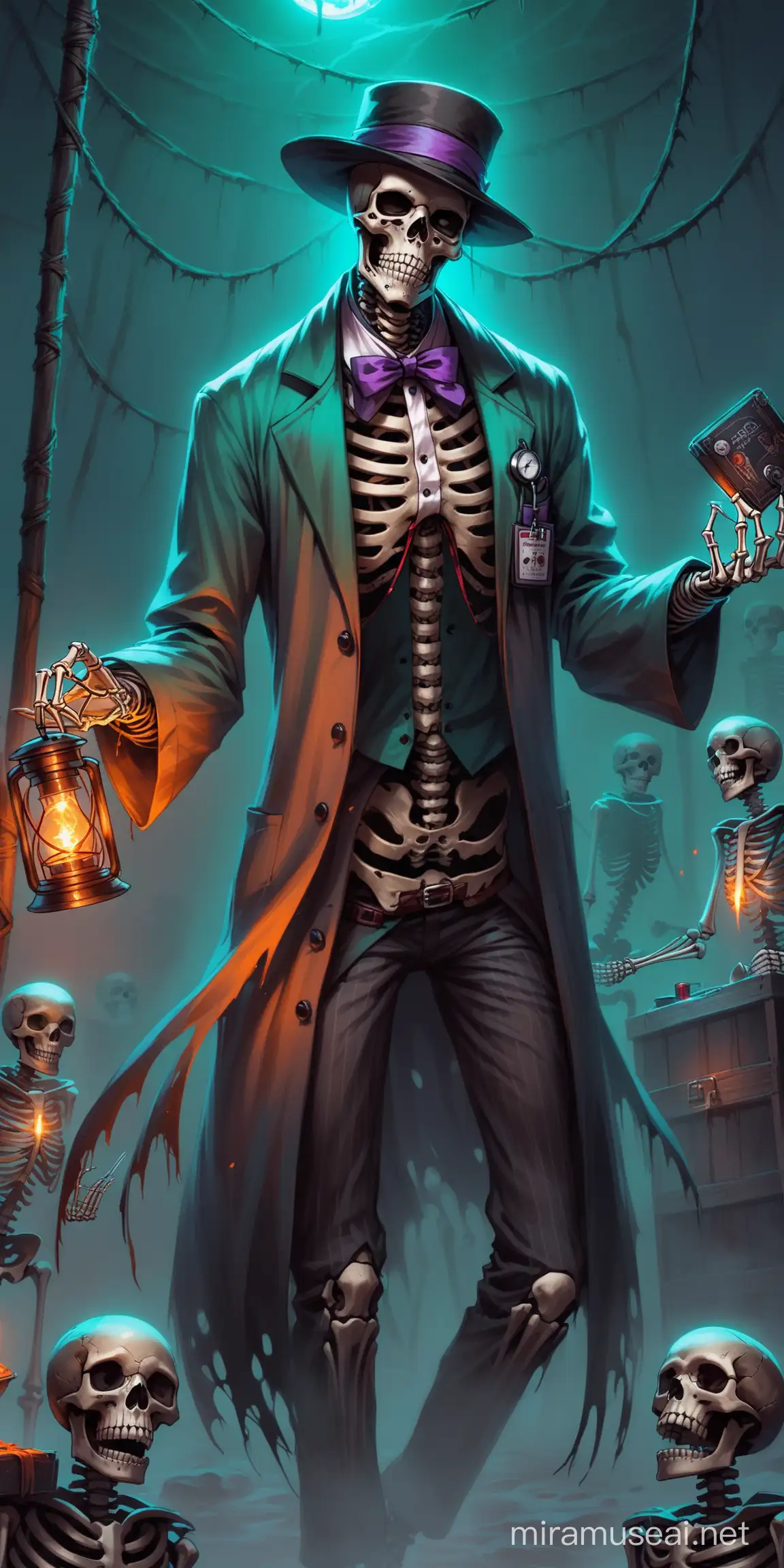 Skeleton voodoo doctor