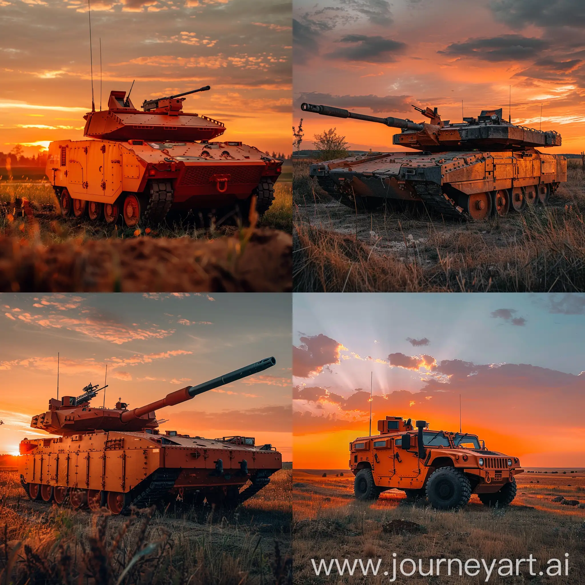 Infantry-Fighting-Vehicle-2-in-Sunset-Field