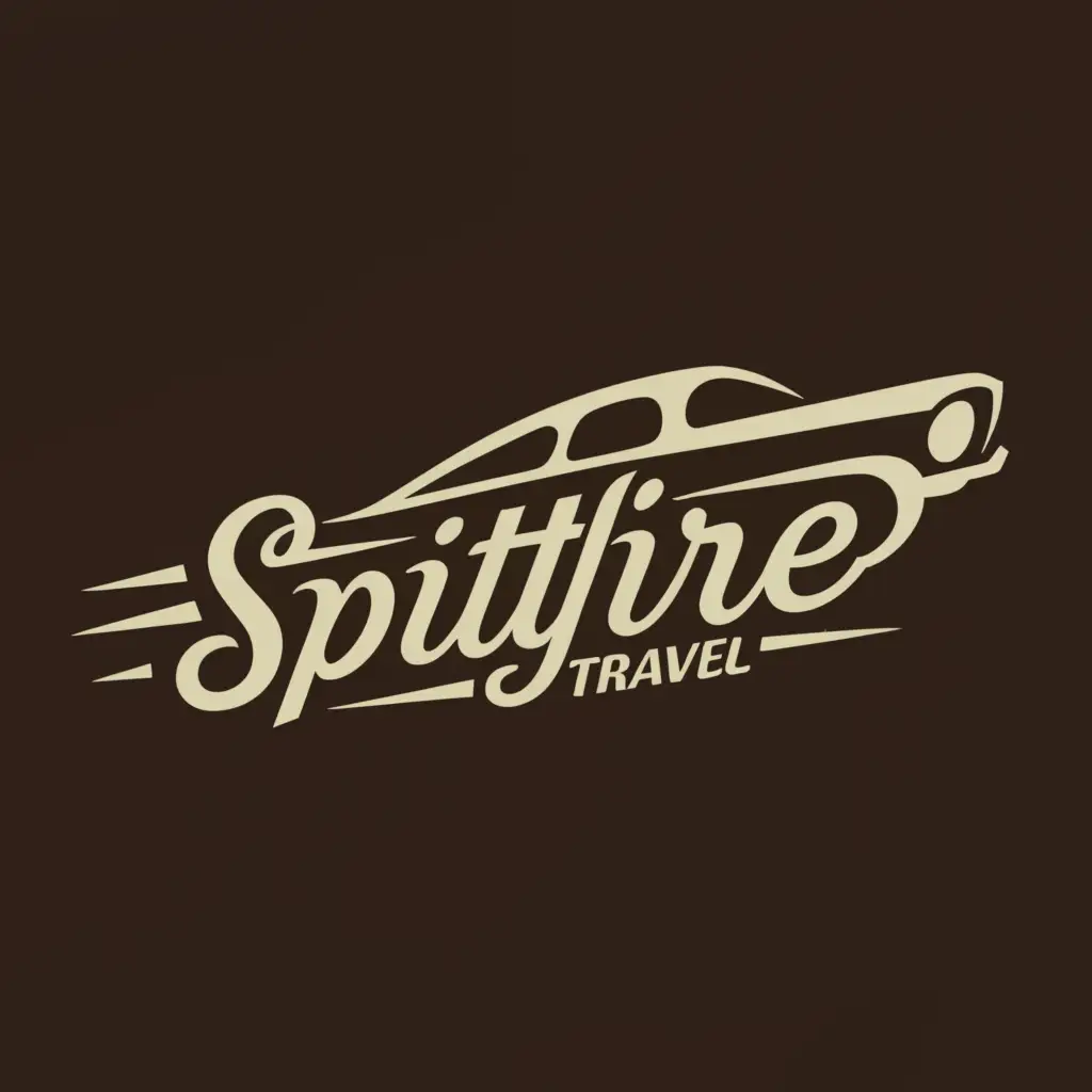 a logo design,with the text "Spitfire", main symbol:Car,Moderate,be used in Travel industry,clear background
