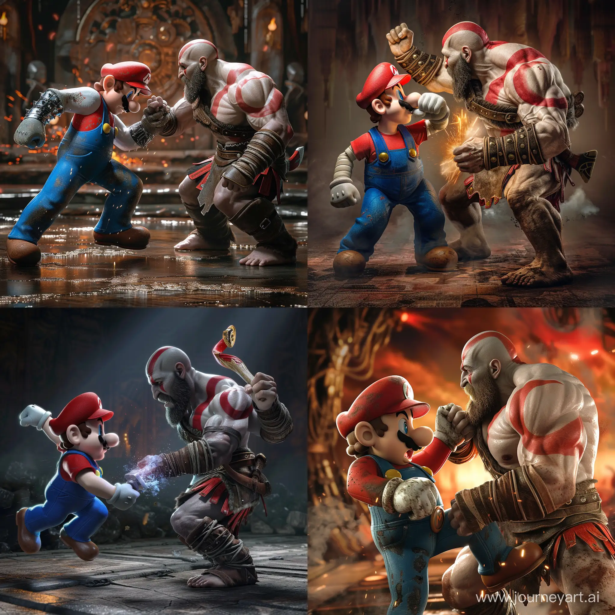 Epic-Battle-Mario-vs-Kratos-in-Ultra-Realistic-Detail