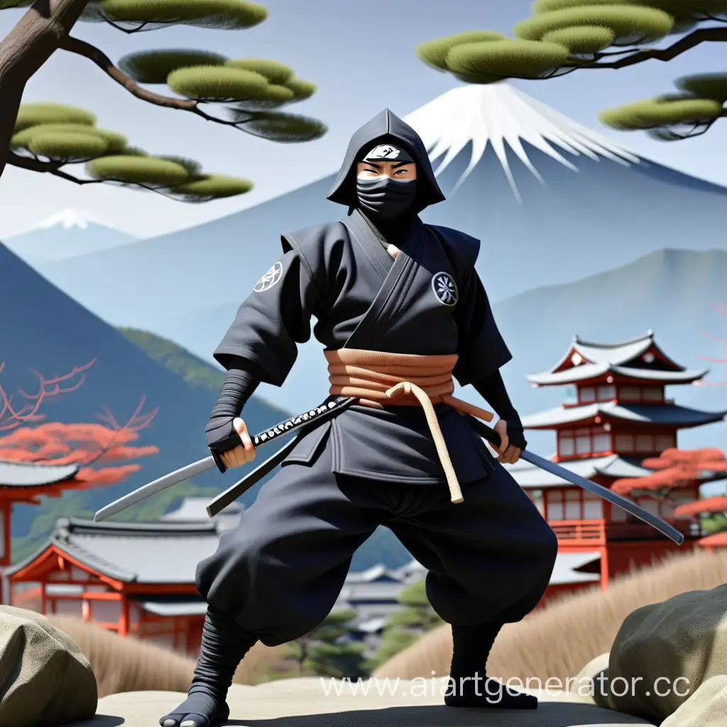 japan, european ninja, mountains, Tora yamabusi clan

