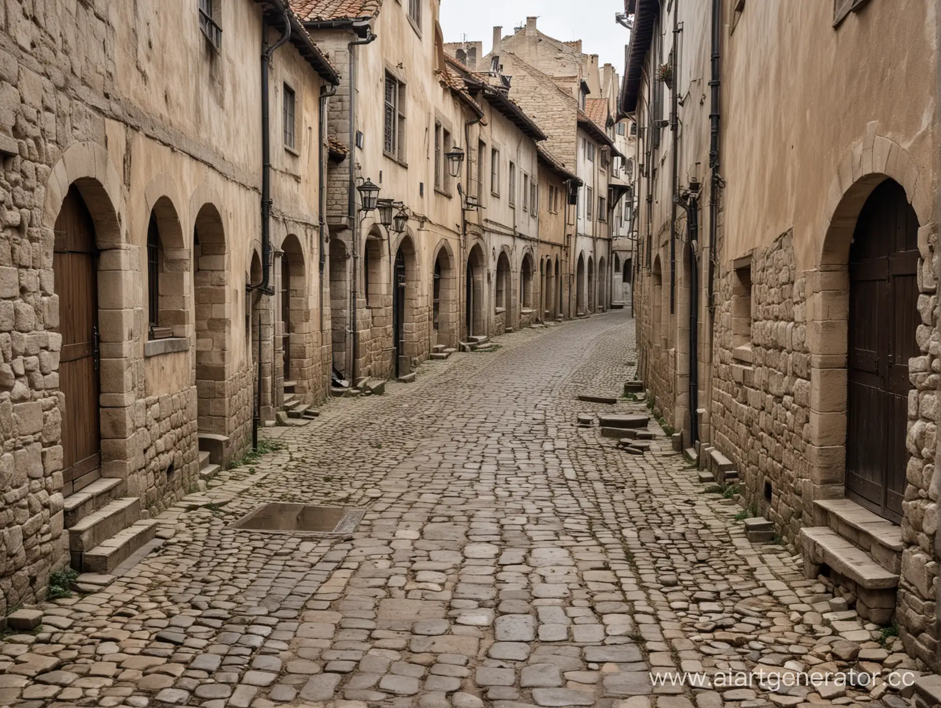 Medieval-Street-in-Very-Bad-Condition-Dilapidated-Urban-Scene