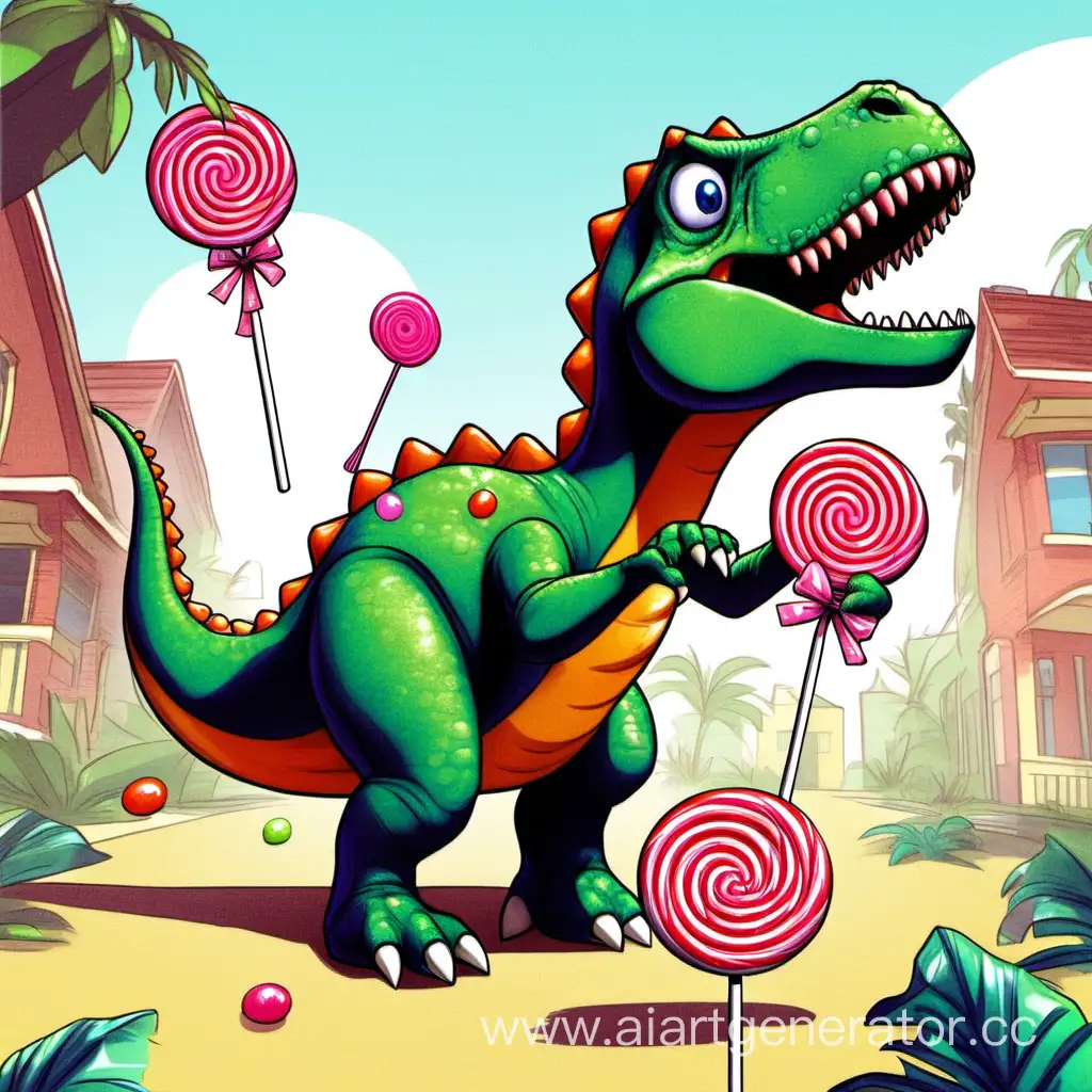 Colorful-Dinosaur-with-Sweet-Treats