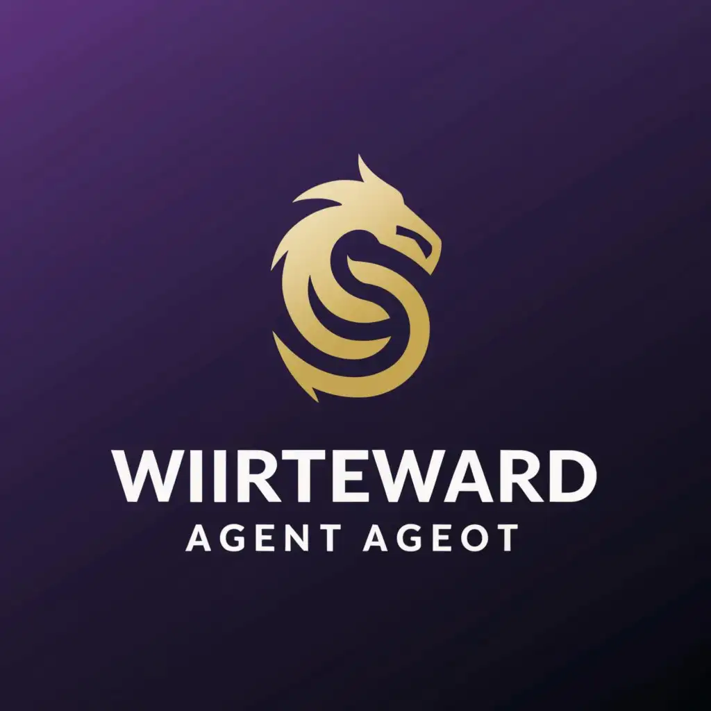 a logo design,with the text "Wiresteward Agent", main symbol:dragon,Moderate,be used in Internet industry,clear background