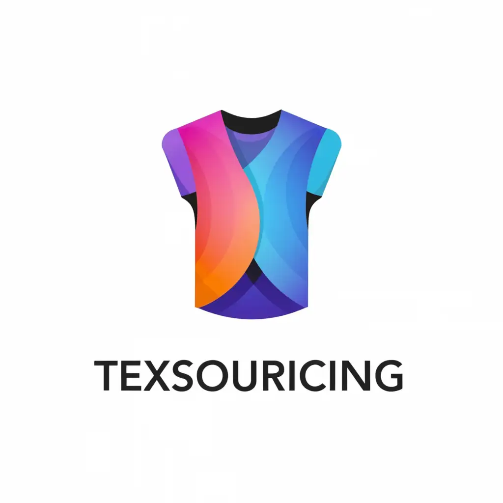 LOGO-Design-For-Texsourcing-Modern-Garment-Emblem-for-the-Technology-Industry