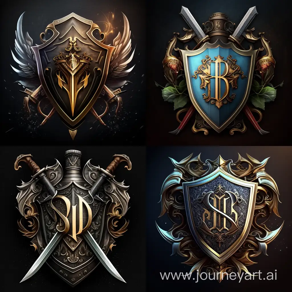 Bold-Shield-and-Crossed-Swords-Logo-Design
