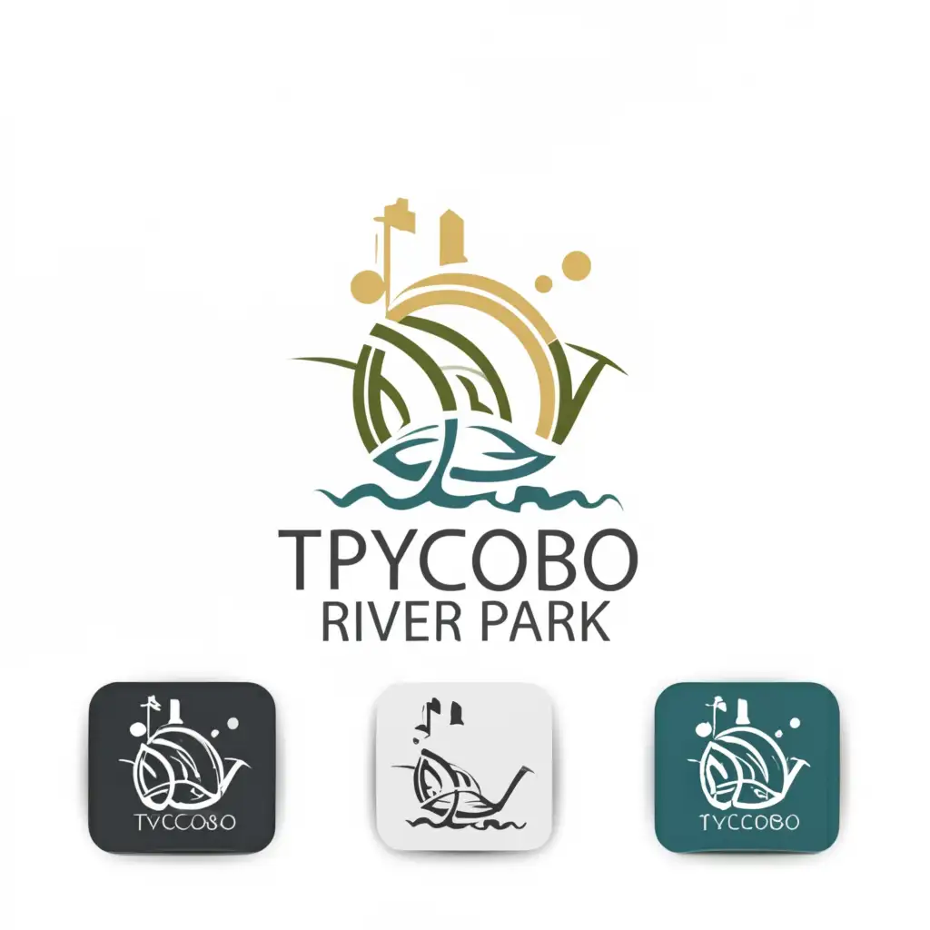a logo design,with the text "TPYCOBO RIVER PARK", main symbol:river park,Moderate,be used in Construction industry,clear background