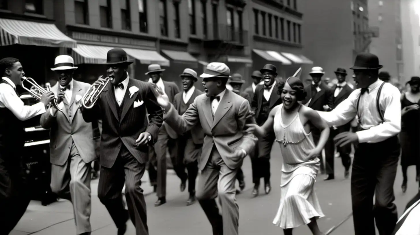 Vibrant 1920s Harlem Jazz Gathering