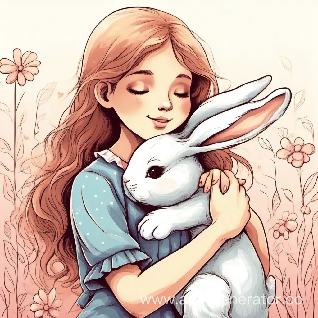 Girl-Tenderly-Embracing-Bunny-in-Heartwarming-Display-of-Affection