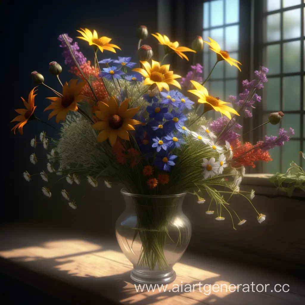 Fantasy-Bouquet-of-Wildflowers-in-Ethereal-Atmosphere