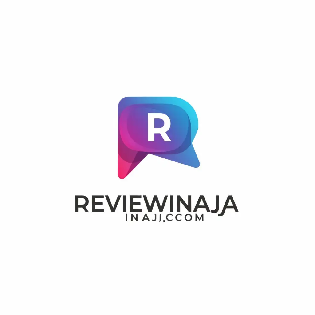 a logo design,with the text "ReviewinAja.com", main symbol:R,Moderate,be used in Internet industry,clear background