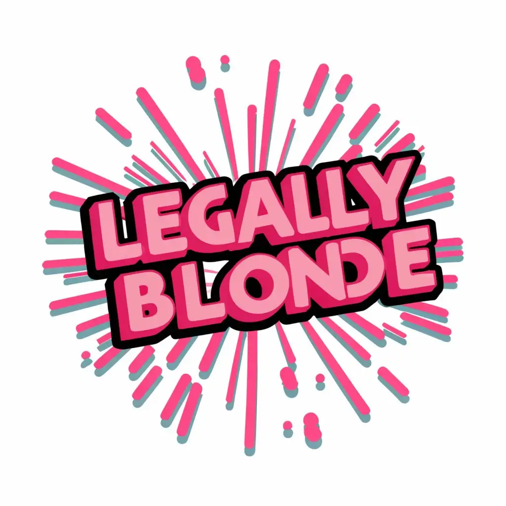 LOGO-Design-for-Legally-Blonde-Y2K-Pink-Just-Font-with-Entertainment-Industry-Theme-and-Clear-Background