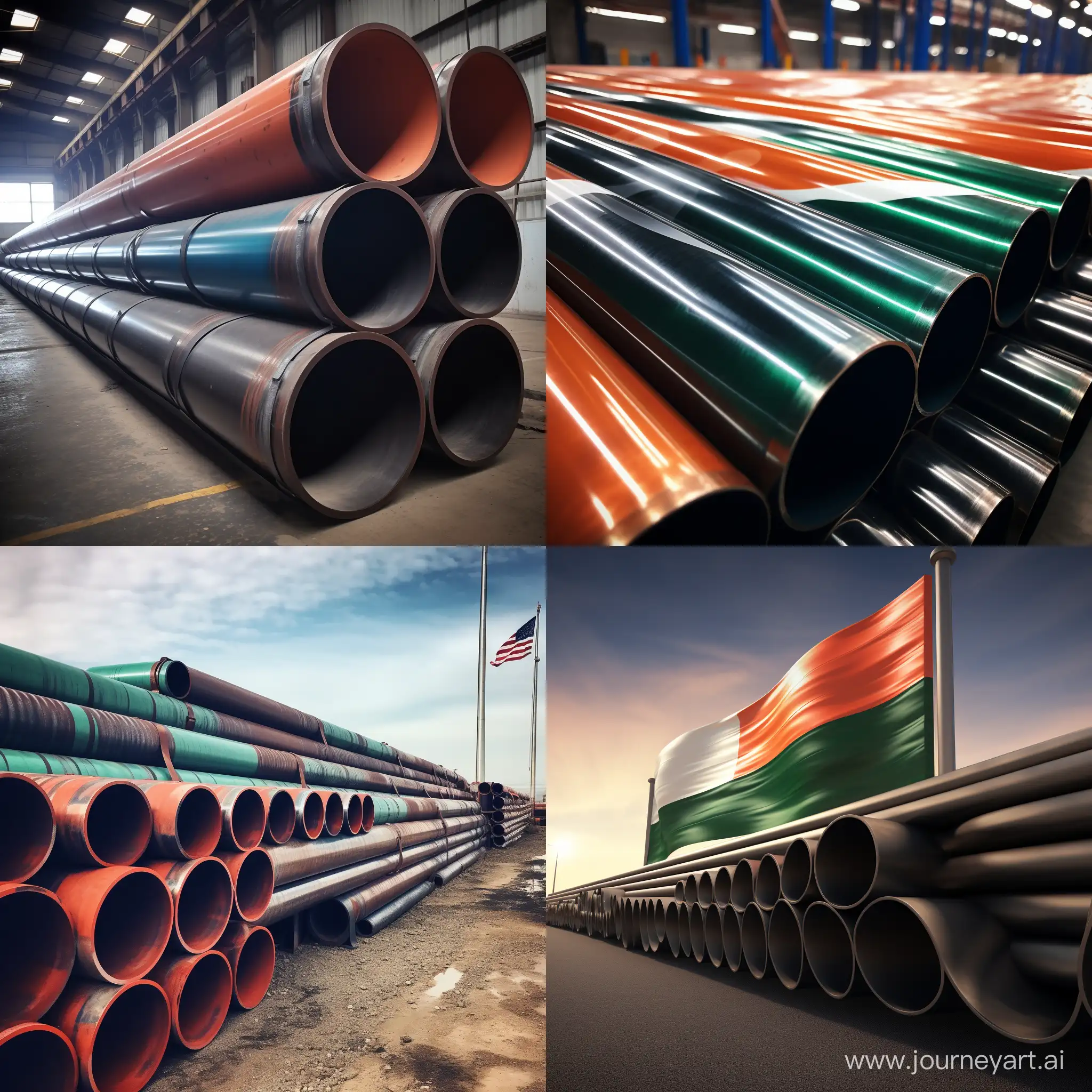Celebrating-Republic-Day-with-Carbon-Steel-Pipe-Art