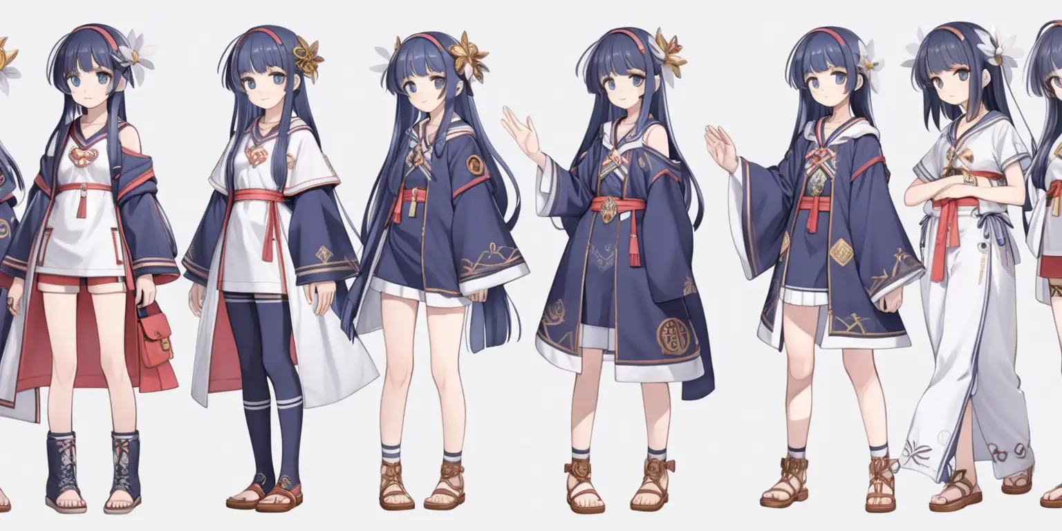 Character design sheet Outfit Full body Clothes Anime Pure Cute Brat Anime Girl Knowledge Life Godess Gnostic Time God Sacred Holistic Love Truth Divine Intelligence Compassion Forgiveness Respect Purified Fire 7th Dimension