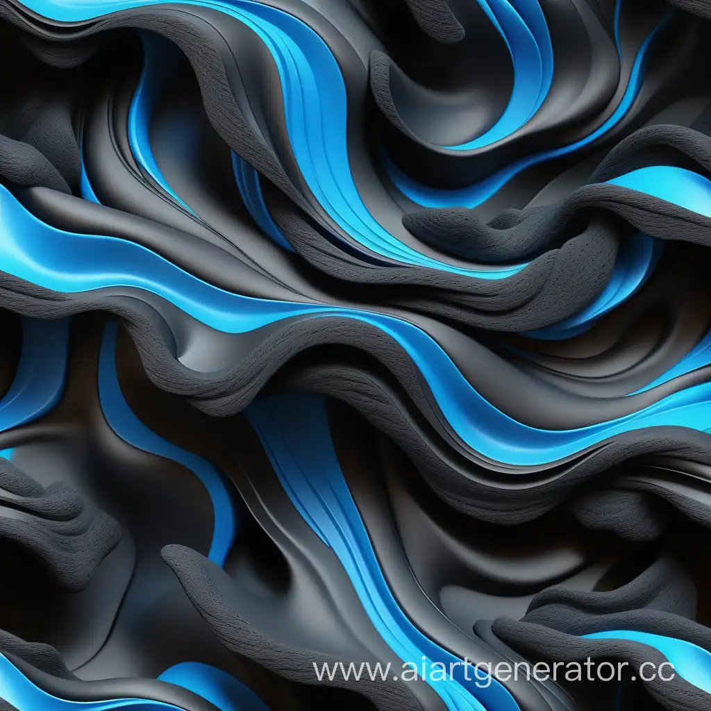 simple photo of a 3D bright wind blue black texture, made of bright wind blue black lava.