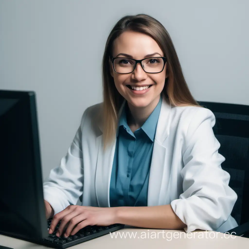 Smiling-Computer-Science-Teacher-at-Table