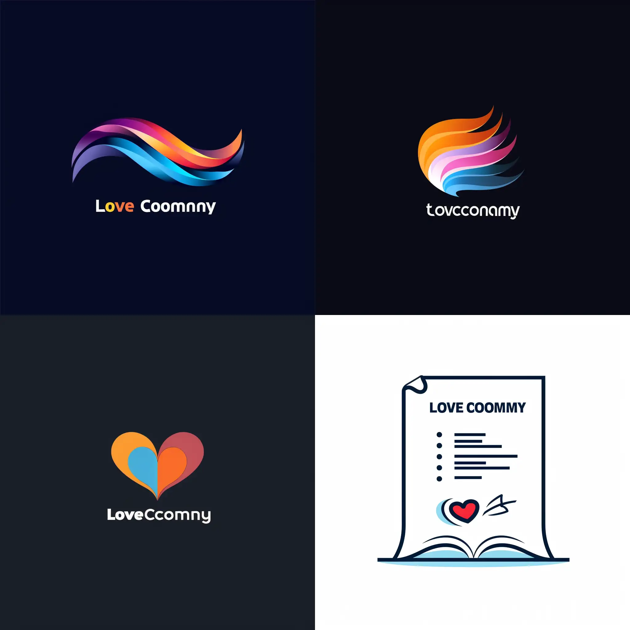 Нужно создать логотип для компании которая занимается электронным документооборотом в интернете, компания называется LoveCompany