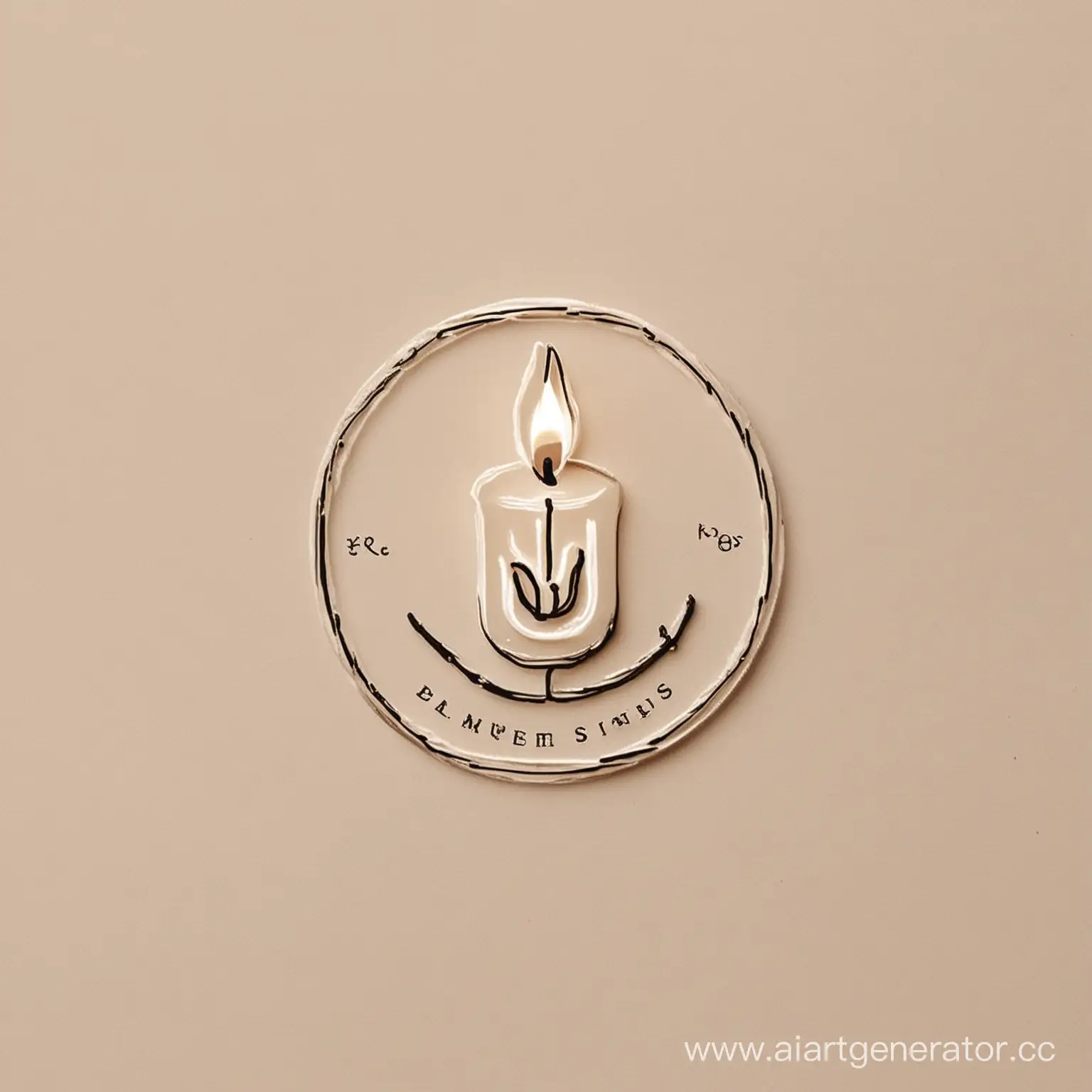 Minimalistic-Candle-Brand-Logo-with-Delicate-Lines