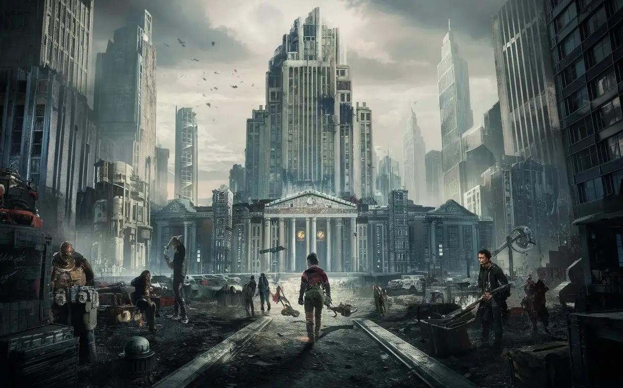 In Alpha, the heart of the city, towering skyscrapers and gleaming monuments now stand as crumbling relics of a forgotten age. Here, the remnants of the old world clash with the harsh realities of the present, as those who seek power, wealth, or simply a chance to survive vie for control amidst the ruins.
