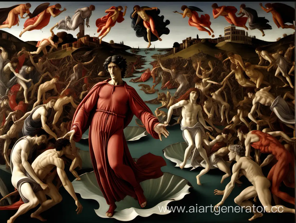 Botticelli-Style-Interpretation-Dantes-Descent-into-Hell