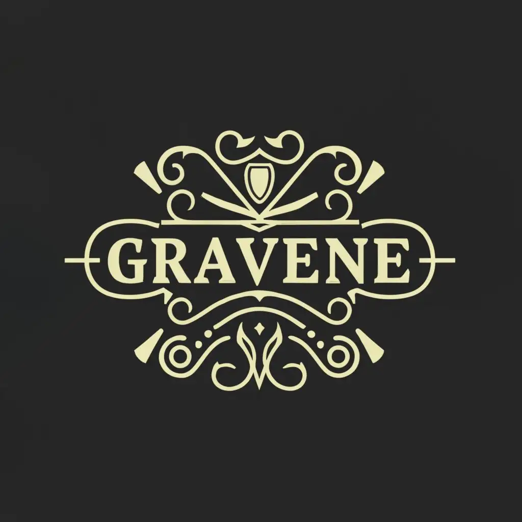 logo, lux, with the text "Gravene", typography