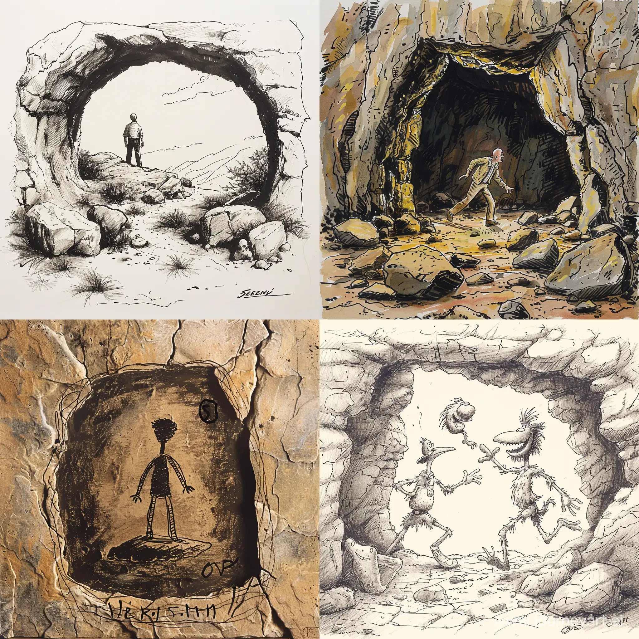 Prehistoric-Stone-Age-Jerry-Seinfeld-StandUp-Cave-Drawing