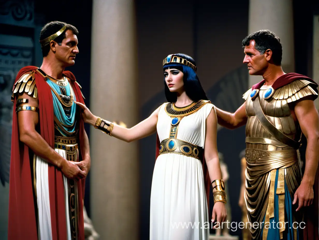 Historical-Romance-Cleopatra-Caesar-and-Mark-Antony-Embracing-by-the-Nile