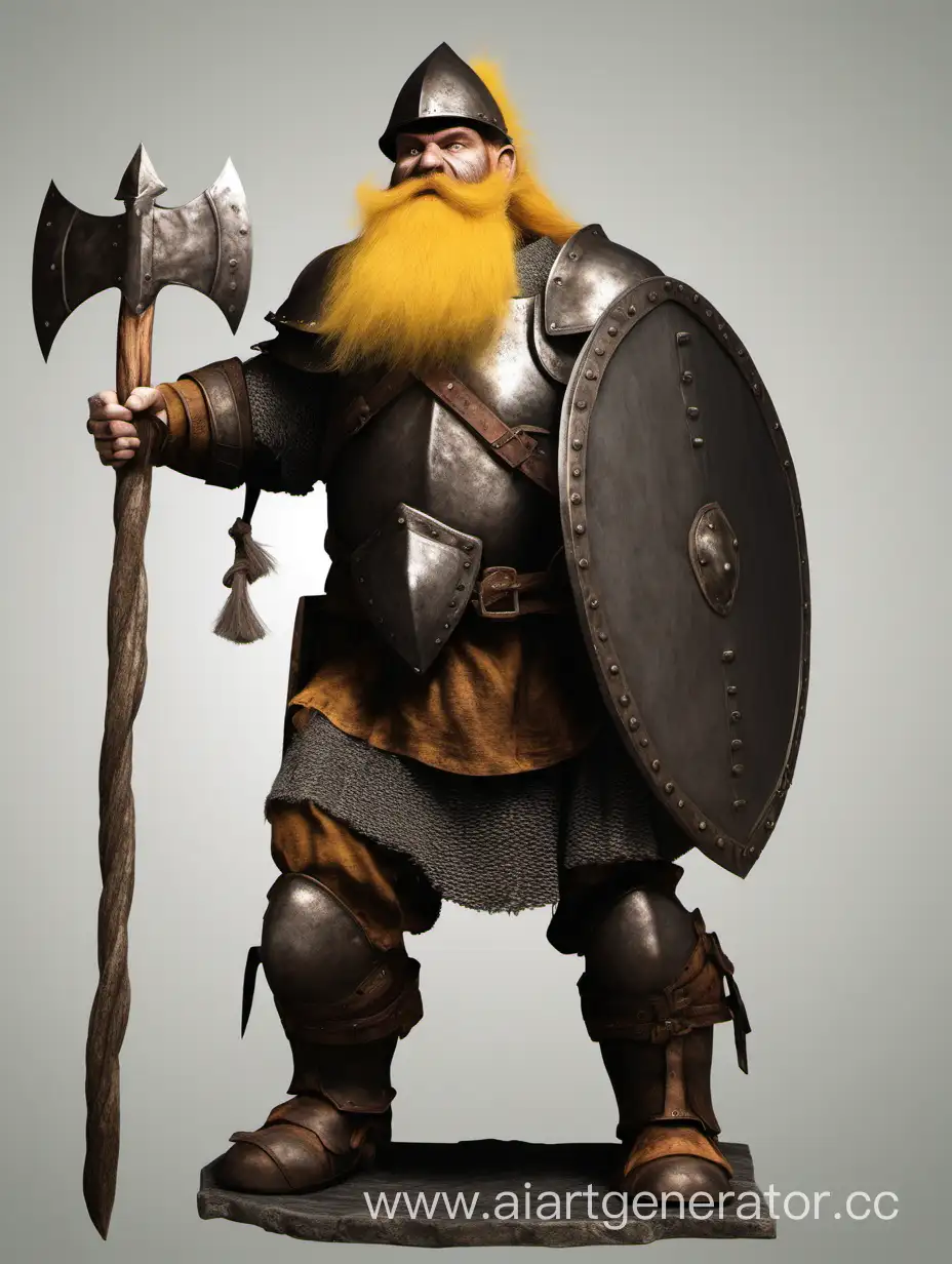 IronClad-Dwarf-Warrior-with-Braided-Beard-and-Wooden-Shield