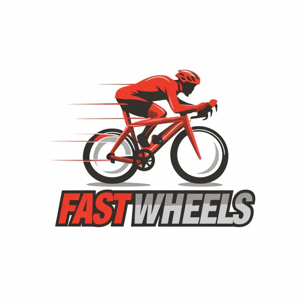 LOGO-Design-For-Fast-Wheels-Dynamic-Cycle-Symbol-with-Bold-Typography-for-Sports-Fitness-Industry