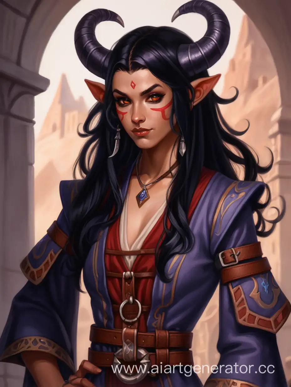 Stylish-Tiefling-Traveler-with-MediumLength-Black-Hair