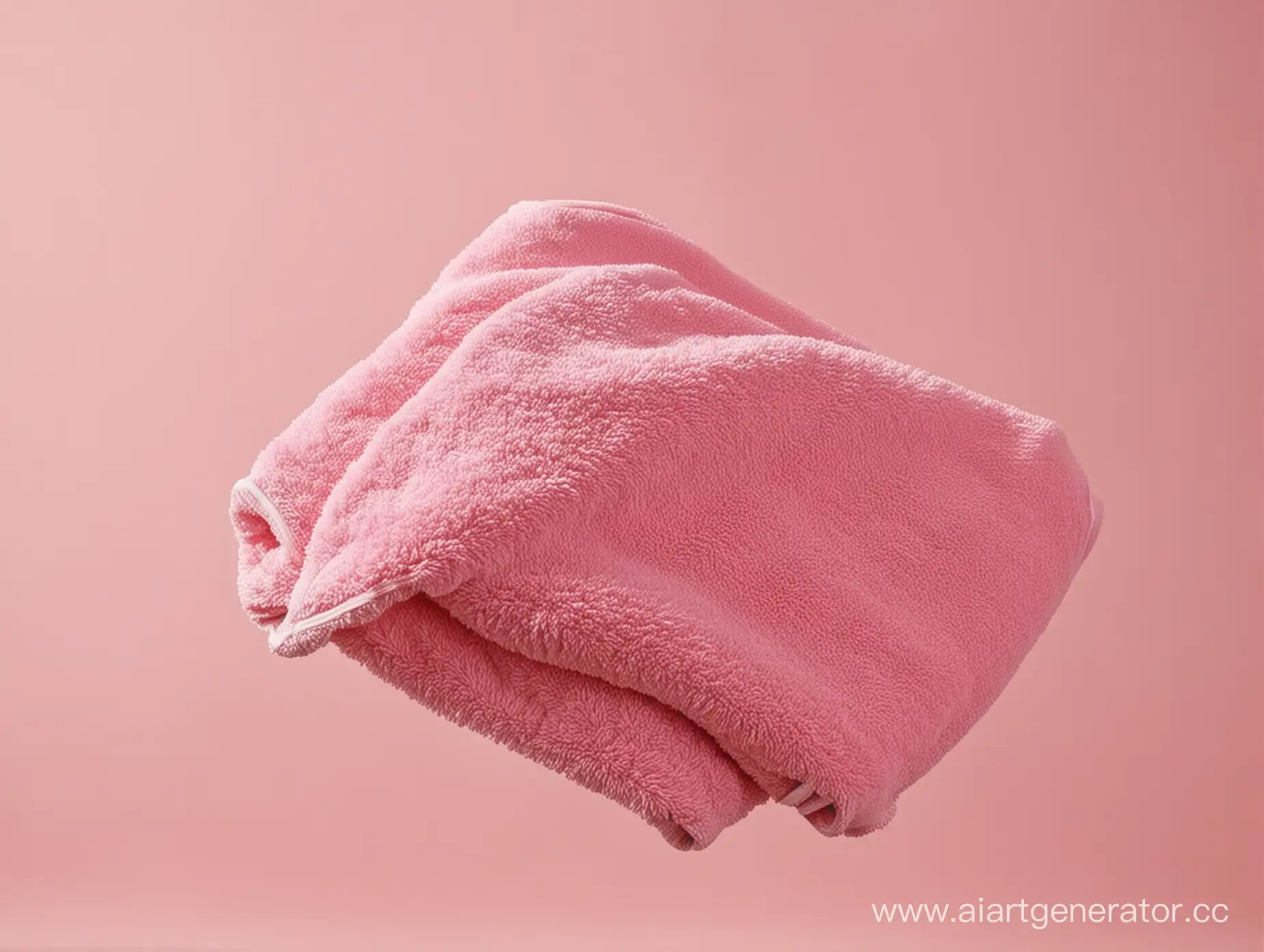Graceful-Descent-of-a-Pink-Towel