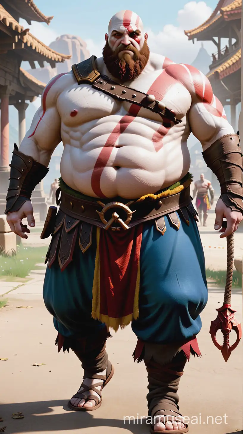 Powerful Obese Kratos Fan Art