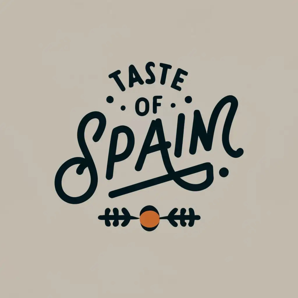 logo, croquetas, with the text "Taste of Spain", typography, be used in Restaurant industry