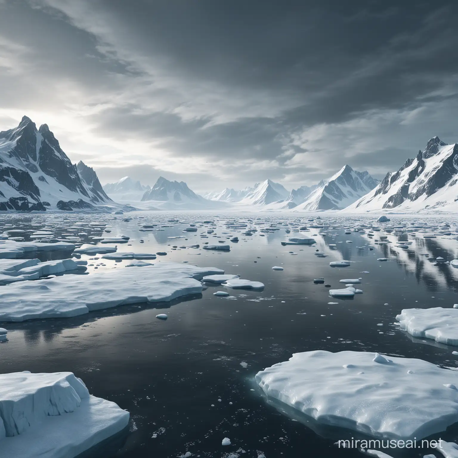 Antarctic Apocalypse Icy Winter Wasteland