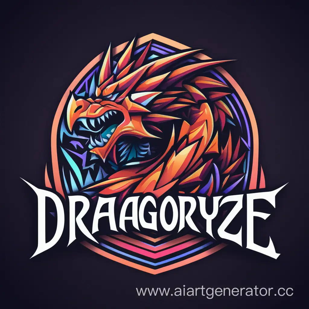 Абстракция логотип текст "DragoryzE"