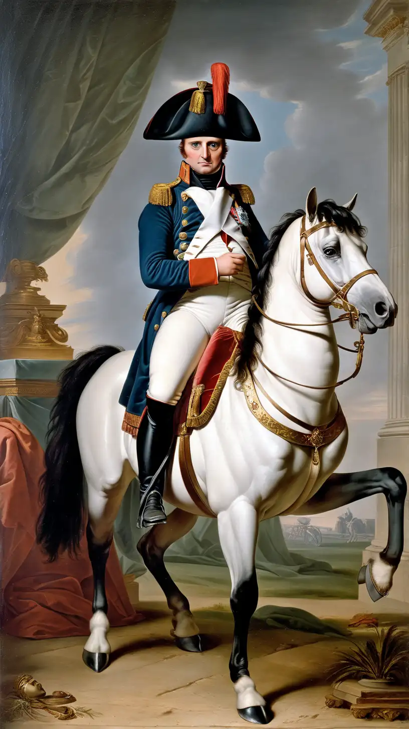 Napoleon Bonaparte Leading His Troops in Battle