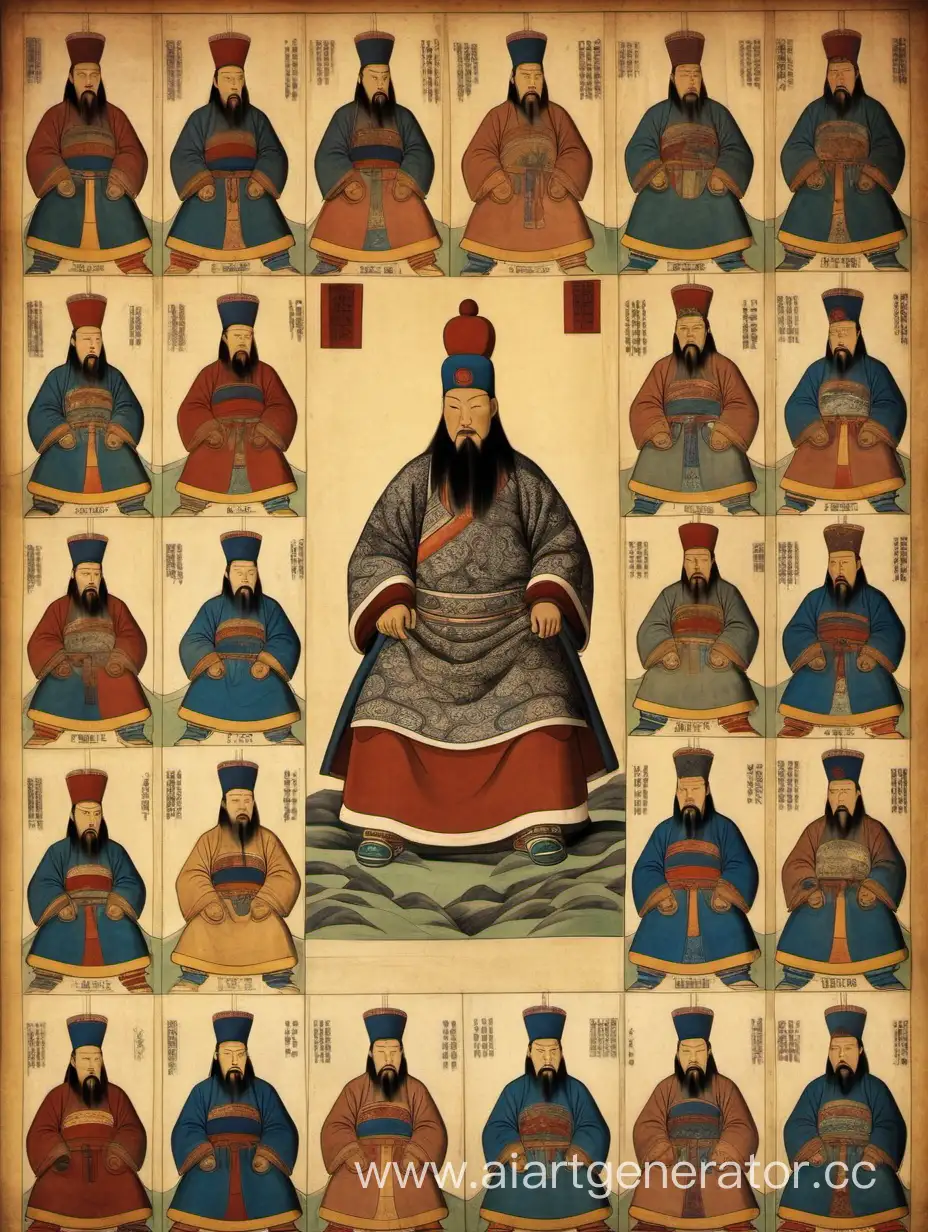 Монгольские правители 1200 годов 